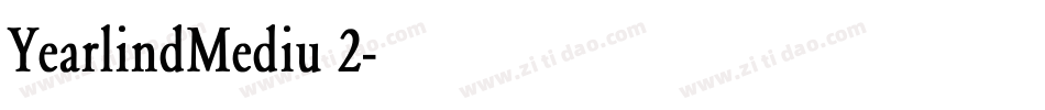 YearlindMediu 2字体转换